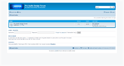 Desktop Screenshot of proaudiodesignforum.com