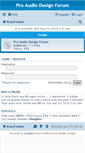 Mobile Screenshot of proaudiodesignforum.com