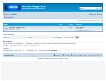 Tablet Screenshot of proaudiodesignforum.com